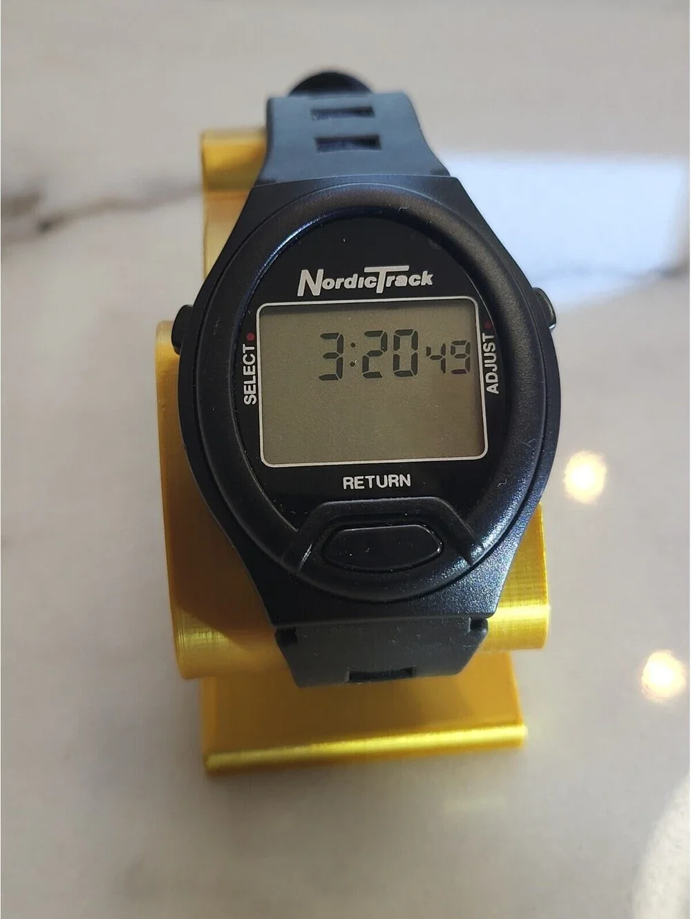 Nordic Track 911 Digital Watch Quartz Black Rubber Band WR New Bat Works Great